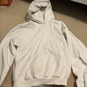 Plain White Pullover Hoodie